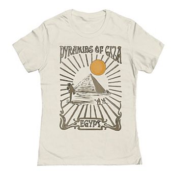 Junior's Pyramid Egypt Graphic Tee