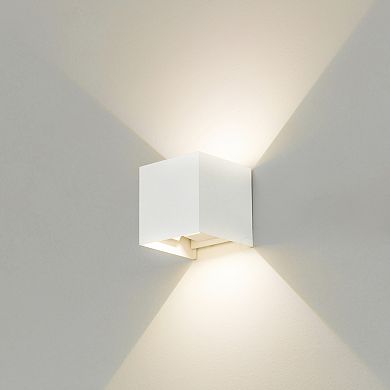 Wall Sconce LED Waterproof Wall Lamp Aluminum with Adjustable Beam 10-Watt 4000K Cool White Set of 4