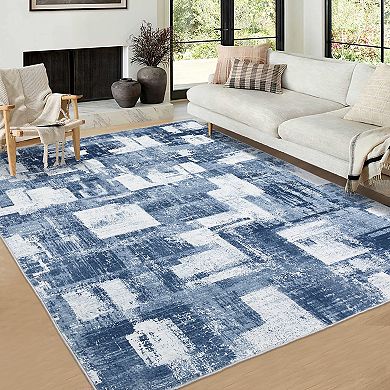 Garvee Modern Abstract and Floral Washable Area Rug