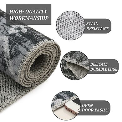 Garvee Vintage Boho Geometric Rug Indoor Soft Non Slip Oriental Carpet Mat