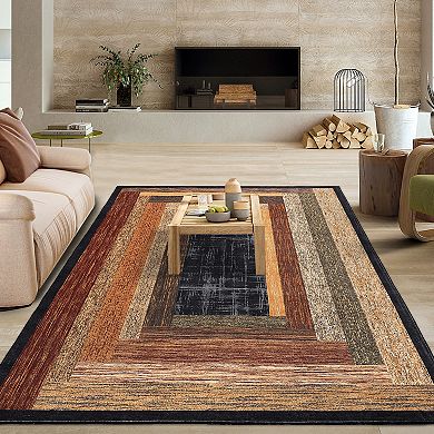 Garvee Modern Stain Resistant Carpet for Home Decor & Indoor Machine Washable Area Rug