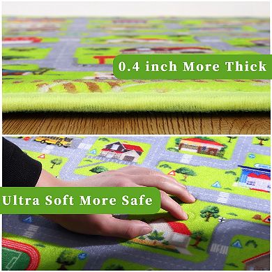 Garvee Educational Car Rug Non Slip Kids Foam Rug