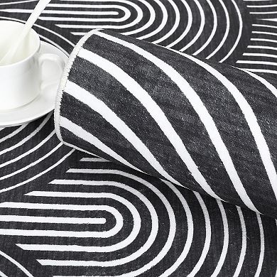 Garvee Contemporary Stripes Rug Soft Modern Abstract Throw Carpet