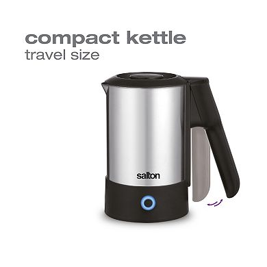 Salton Stainless Steel Travel Kettle 600 Ml