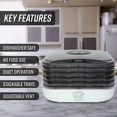 Ronco Turbo Ez-store 5-tray Dehydrator With Convection Air Flow, Food Preserver