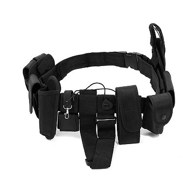 Security Duty Belts With Components For Law Enforcement Personnel