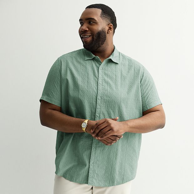 big and tall sage green dress shirt The Classic Oxford Shirt | Sage Green main image 0