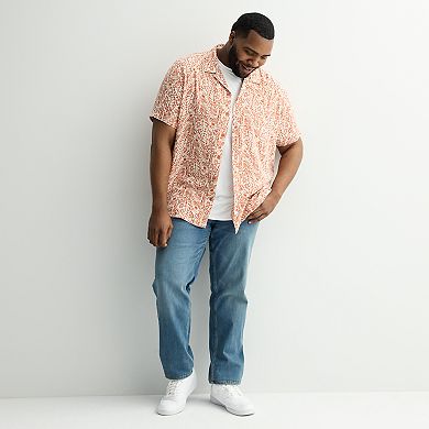 Big & Tall Apt. 9® Short Sleeve Rayon Camp Collar Shirt