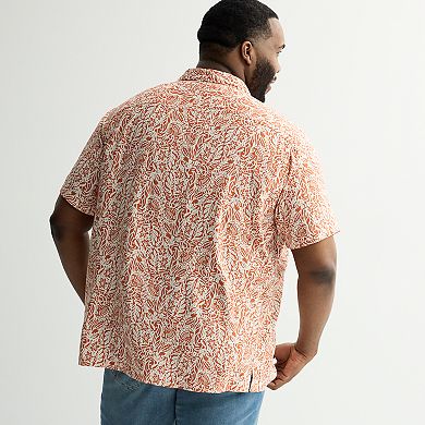 Big & Tall Apt. 9® Short Sleeve Rayon Camp Collar Shirt