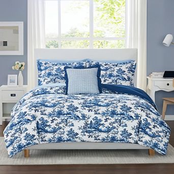 Modern Threads Shaya Toile Floral 8 pc Comforter Set