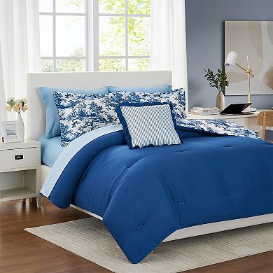 Modern Threads Shaya Toile Floral 8-Piece Comforter Set