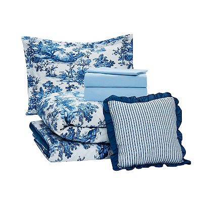 Modern Threads Shaya Toile Floral 8-Piece Comforter Set