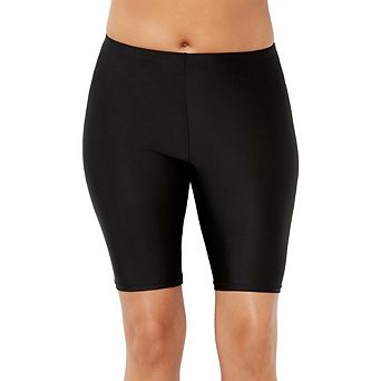 Swimsuits for All Women's Chlorine Resistant Long Bike Short Swim Bottom