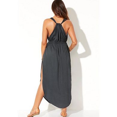 Swimsuits for All Women's Tenley Surplice Cover Up Maxi Dress