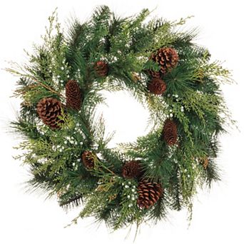 Sullivan's Artificial 24" Mixed Pine & Cone Wreath