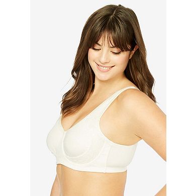Comfort Choice Women's Plus Size Lace Out Wire Bra