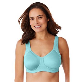Comfort Choice Women's Plus Size Lace Out Wire Bra