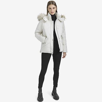 Women's Andrew Marc Faux-Fur Trimmed Puffer Jacket