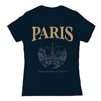 Junior's Paris Ochre Graphic Tee