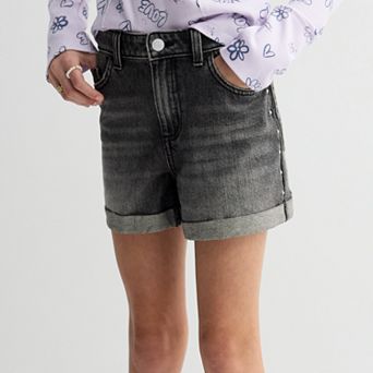 Girls 6-20 SO® High Rise Relaxed-Fit Denim Shorts in Regular & Plus Size