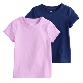 Baby & Toddler Girl Jumping Beans® 2 pk Essential Short Sleeve Tees