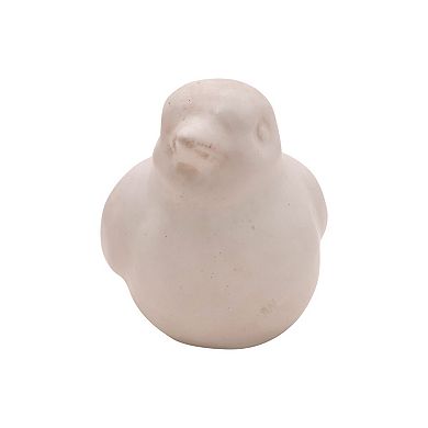 Everyday Decor White Ceramic Bird Table Decor