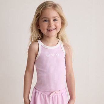 Baby & Toddler Girl Jumping Beans® Racerback Rib Tank Top