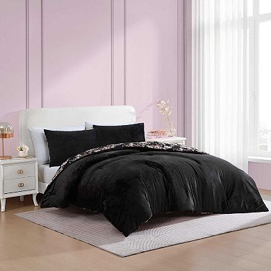 Betsey Johnson Velvet Pink Comforter Set