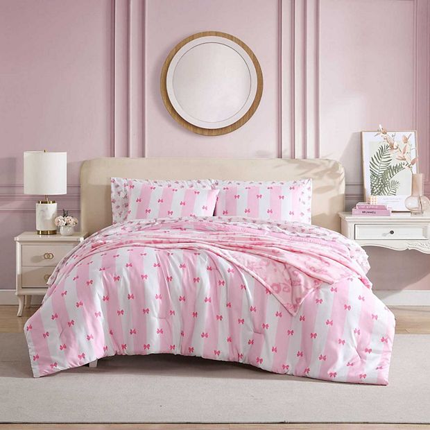 New Betsey Johnson good Twin/Twin Roses Comforter Bedset