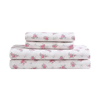 Betsey Johnson Bow Stripe Pink Comforter Set