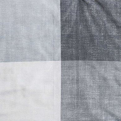 Eddie Bauer Oversized Plaid Grey Comforter Set