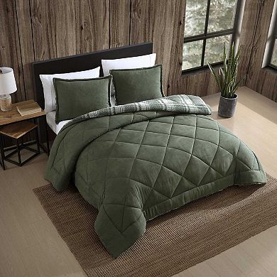 Eddie Bauer Big Lake Plaid Comforter Set with Shams