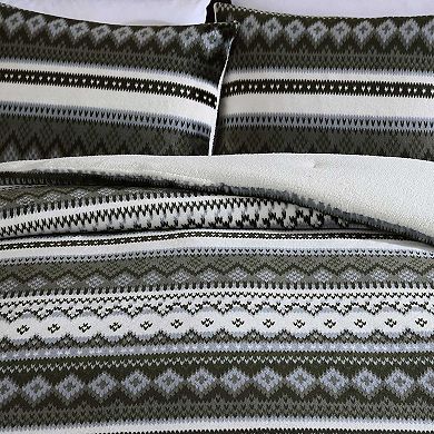 Eddie Bauer Shelton Fair Isle Comforter Set with Shams