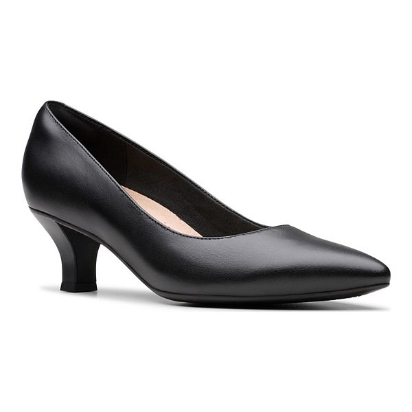 Clarks&reg; Kepley Vine Women's Leather Pumps - Black (8)