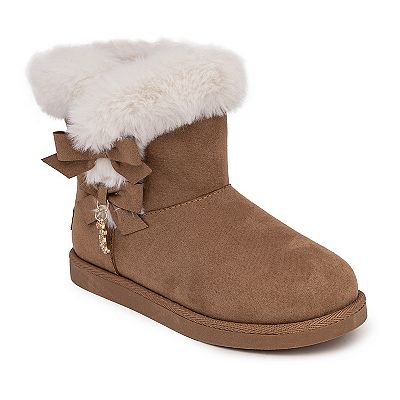 Juicy Couture Kids Kodak Girls Faux Fur Winter Boots