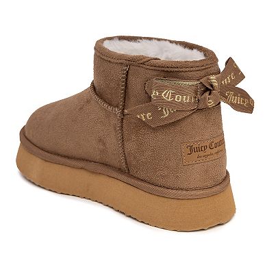 Juicy Couture Kids Olden Girls' Faux-Fur Winter Mini Boots