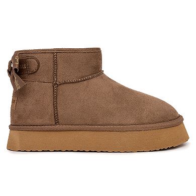 Juicy Couture Kids Olden Girls' Faux-Fur Winter Mini Boots