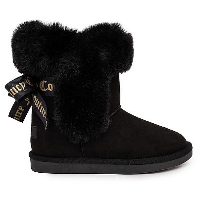 Juicy Couture Kids King Girls Faux Fur Winter Boots