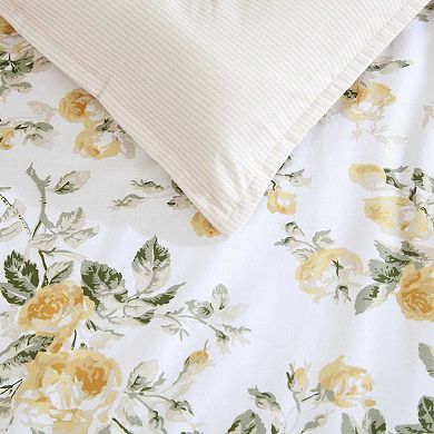 Laura Ashley Roses Gold Bonus Comforter Set