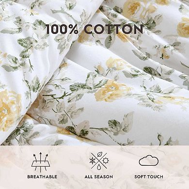 Laura Ashley Roses Gold Bonus Comforter Set
