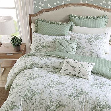 Laura Ashley Toile Delight Bonus Comforter Set