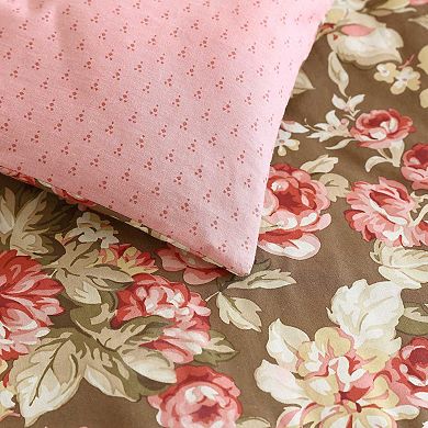 Laura Ashley Bloomsbury Brown Comforter Set with Shams