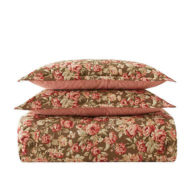 Laura Ashley Bloomsbury Brown Comforter Set with Shams