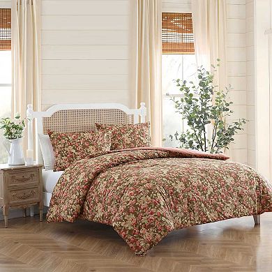Laura Ashley Bloomsbury Brown Comforter Set with Shams