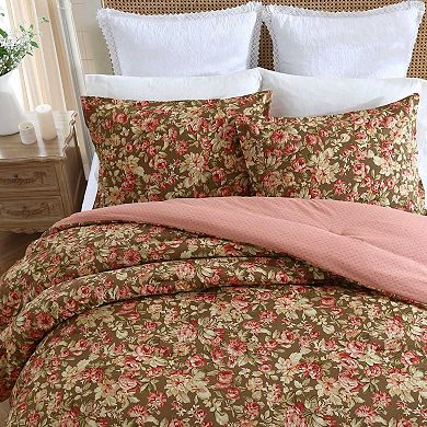 Laura Ashley Bloomsbury Brown Comforter Set with Shams