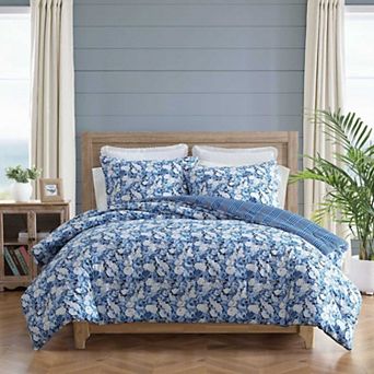 Laura Ashley Sweet Memories Blue Comforter Set with Shams
