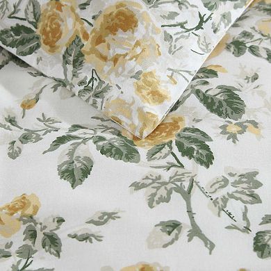 Laura Ashley Roses Gold King Duvet Set