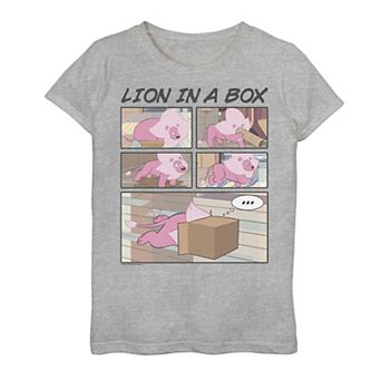 Girls 7-16 Stevens Universe Lion In A Box Comic Strip Graphic Tee
