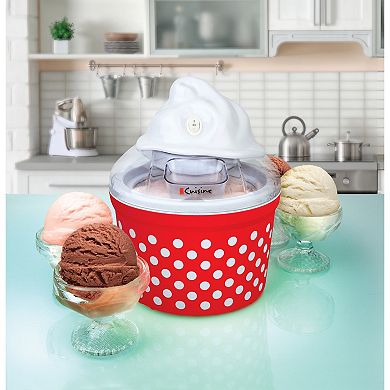 Electric Ice Cream Maker with Glass Cups