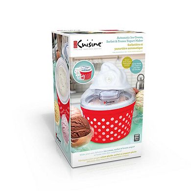 Electric Ice Cream Maker with Glass Cups